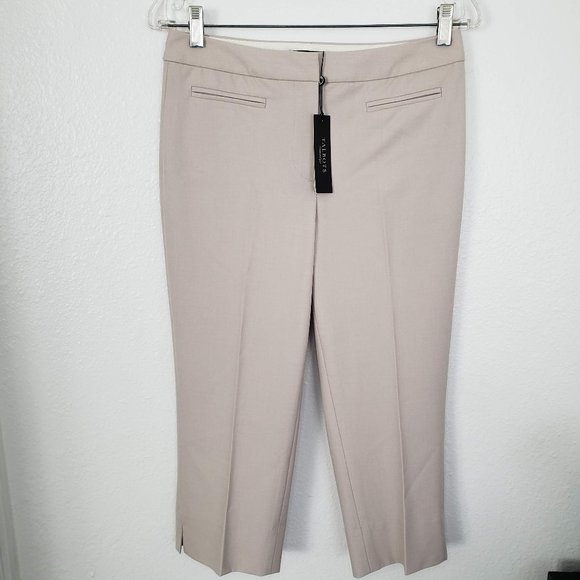 New Talbot's Women's Size 4P Petites Heritage Capri Beige Pants MSRP $79.50 - Picture 1 of 8